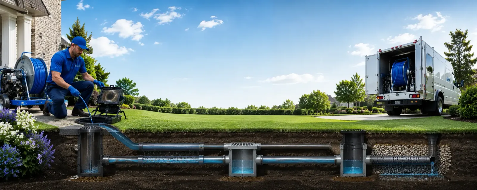 Outdoor drain cleaning information for Rio Oso, CA